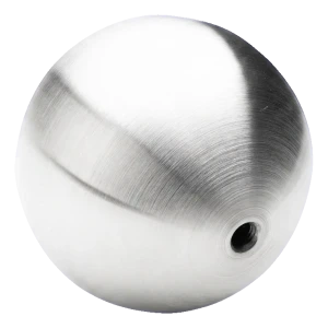 PINOX boule de balustrade creuse vissée Ø100 mm M10 – acier inoxydable satiné