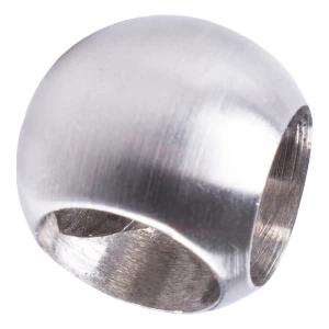 Boule à coller d'angle Ø 20 mm pour balustrades en acier AISI 304 satin