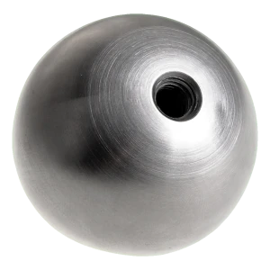 Boule de balustrade vissée pleine fi 20 mm, filetage M6, acier inoxydable satiné