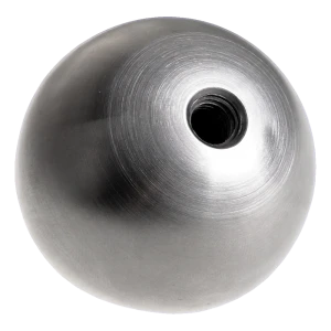Boule taraudée pleine Ø 25 mm pour balustrade – acier inoxydable AISI 304 satiné, filetage M8