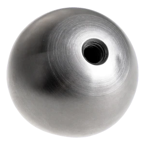 Boule vissée pleine pour balustrade dia 30 mm filetage M6 acier inoxydable satiné
