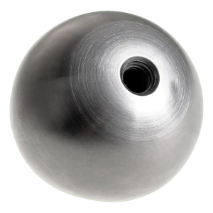 Boule vissée pleine pour balustrade fi 40 mm filetage M8 – acier inoxydable satiné
