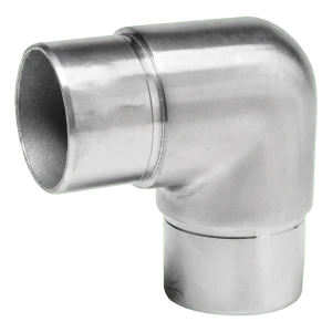 Coude cintré de balustrade 90° à coller pour tube 42,4 mm – acier inoxydable AISI 304 satiné
