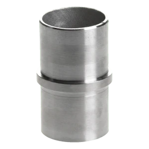 Raccord droit pour tube de rambarde 48,3 mm à coller – acier inoxydable AISI 304 satiné