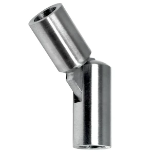 Postal – coude articulé de balustrade 90°–180° pour barre Ø 12 mm, AISI 304 satiné