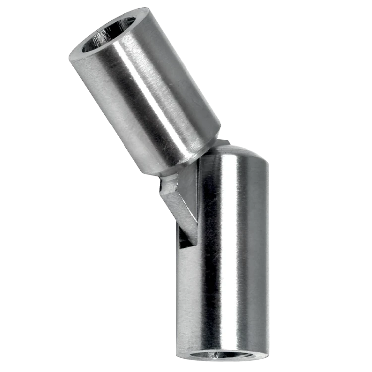 Postal – coude articulé de balustrade 90°–180° pour barre Ø 12 mm, AISI 304 satiné 001-146 (1)