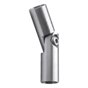 Coude articulé de balustrade 90°–180° pour barre ø 12 mm – acier inoxydable AISI 304 satiné