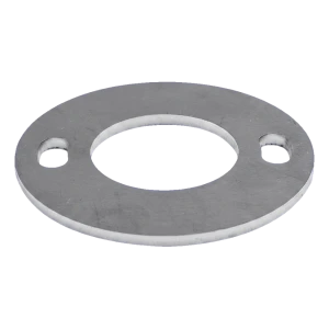 Base de poteau de balustrade à souder Ø 80 mm - acier inoxydable AISI 304, système 42,4 mm