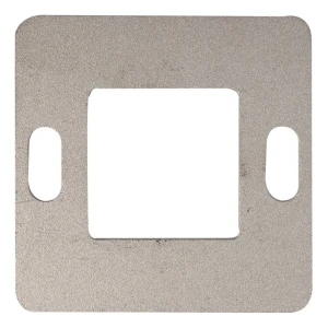 Plaque de montage balustrade 80×80 mm AISI304 système 40×40 surface brute