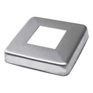 Cache-vis carré en acier pour profil de balustrade 40x40 mm – 85x85 mm satiné