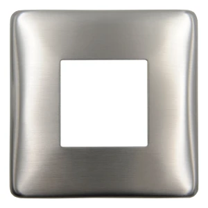 Rosace de masquage carrée 90×90 mm pour profil de balustrade 40×40 – acier AISI 304 satiné