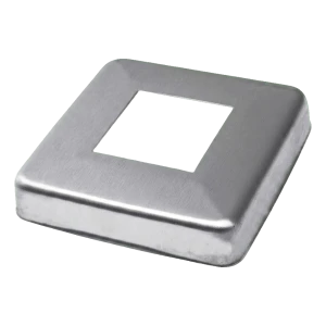 Rosace masquante pour profil 40x40 mm – acier inoxydable AISI 304 satiné