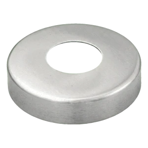 Rosace cache-tuyau pour tube ø 42,4 mm - cache balustrade acier 105 mm poli