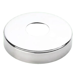 Rosace de finition ronde pour tube Ø42,4 mm – acier inoxydable AISI 304, poli brillant