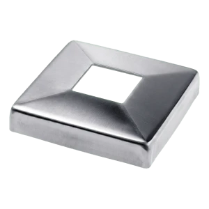 Rosace masquante carrée pour profilé 40x40 mm – acier inoxydable AISI 304 satiné