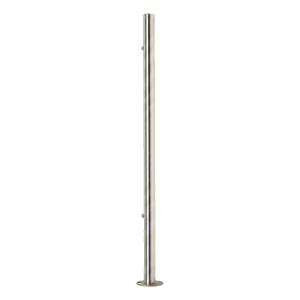 PINOX – poteau de balustrade d'extrémité ø 42,4 mm acier inoxydable AISI 304 satiné