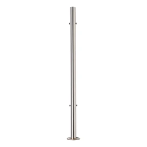 PINOX poteau de balustrade intermédiaire ø 42,4 mm × 981 mm – acier inoxydable AISI 304, satiné