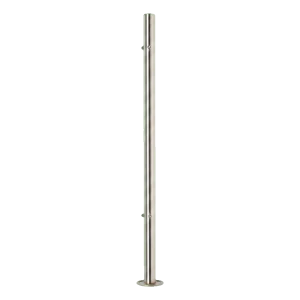 PINOX – poteau de balustrade d'angle ø 42,4 mm h981 mm acier inoxydable AISI 304 satiné