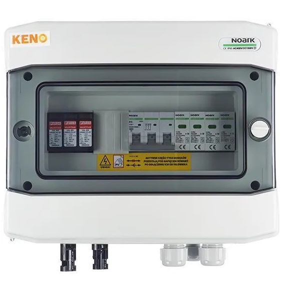 Boîtier de connexion DC+AC avec protection contre les surtensions 1000V type 1+2 / ogr. AC type 1+2, 10A, 3-F, SH-78 Boîte de connexion DCAC